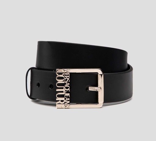 Versace Jeans Couture - CORREA CON HEBILLA CUADRADA PLATEADA