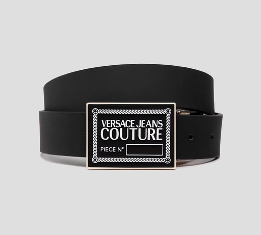 Versace Jeans Couture - CORREA CON LOGO SOBRE HEBILLA 