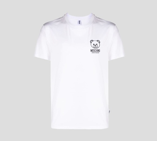 Moschino - FRANELA CUELLO REDONDO CON OSO UNDERBEAR ESTAMPADO