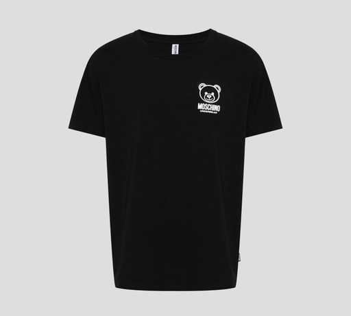 Moschino - FRANELA CUELLO REDONDO CON OSO UNDERBEAR ESTAMPADO