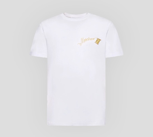 Moschino - FRANELA CUELLO REDONDO CON LETRAS BORDADAS EN EL PECHO