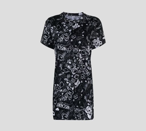 Moschino - FRANELA CUELLO REDONDO CON PRINT DE RAYONES DIVERSOS