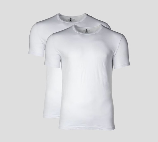 Moschino - BI PACK DE FRANELA CUELLO REDONDO CLÁSICA UNICOLOR