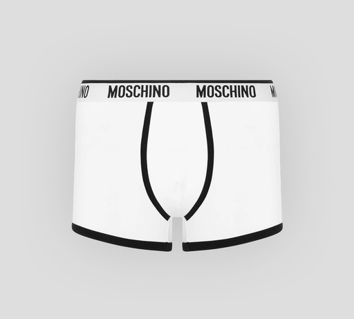 Moschino - BOXER CON LÍNEA NEGRA Y BANDA ELÁSTICA A LA CADERA