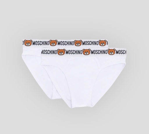 Moschino - BI PACK DE INTERIOR "BEAR" CON BANDA ELÁSTICA A LA CADERA