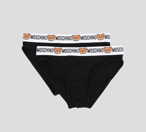Moschino - BI PACK DE INTERIOR "BEAR" CON BANDA ELÁSTICA A LA CADERA