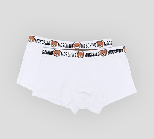 Moschino - BI PACK DE BOXER "BEAR" CON BANDA ELÁSTICA A LA CADERA