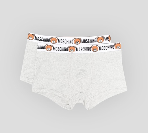 Moschino - BI PACK DE BOXER "BEAR" CON BANDA ELÁSTICA A LA CADERA