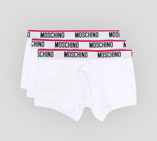 Moschino - TRI PACK DE BOXER CON LÍNEA ROJA SOBRE BANDA ELÁSTICA