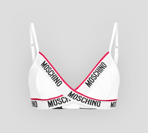 Moschino - BRALETTE CON BANDA ELÁSTICA CRUZADA EN "X" SOBRE EL BUSTO
