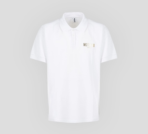 Moschino - POLO CON LOGO MOSCHINO EN DORADO SOBRE EL PECHO