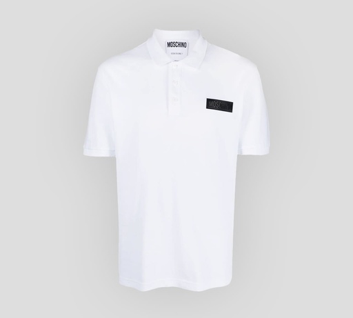 [A1608-2042-0001] Moschino - POLO CON LOGO DE GOMA SOBRE EL PECHO