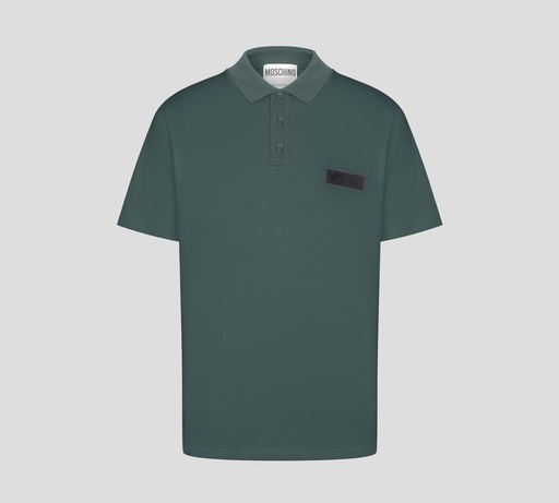 Moschino - POLO CON LOGO DE GOMA SOBRE EL PECHO