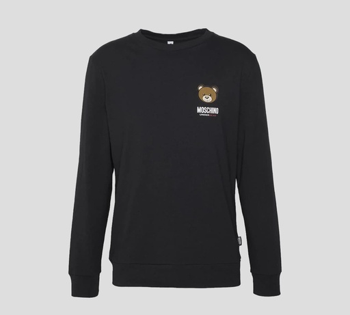 Moschino - SUDADERA "UNDERBEAR" CUELLO REDONDO