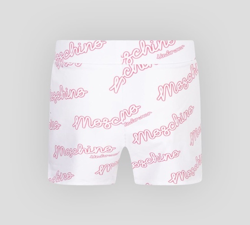 Moschino - SHORT PARA DORMIR CON ESTAMPADO DE LETRAS SCRIPT