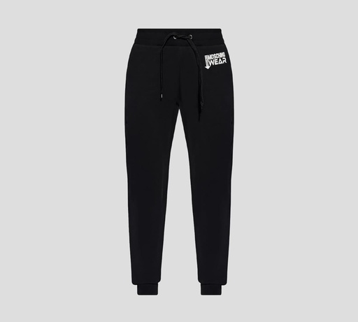 Moschino - MONO TIPO JOGGER CON LOGO ESTAMPADO EN BLANCO