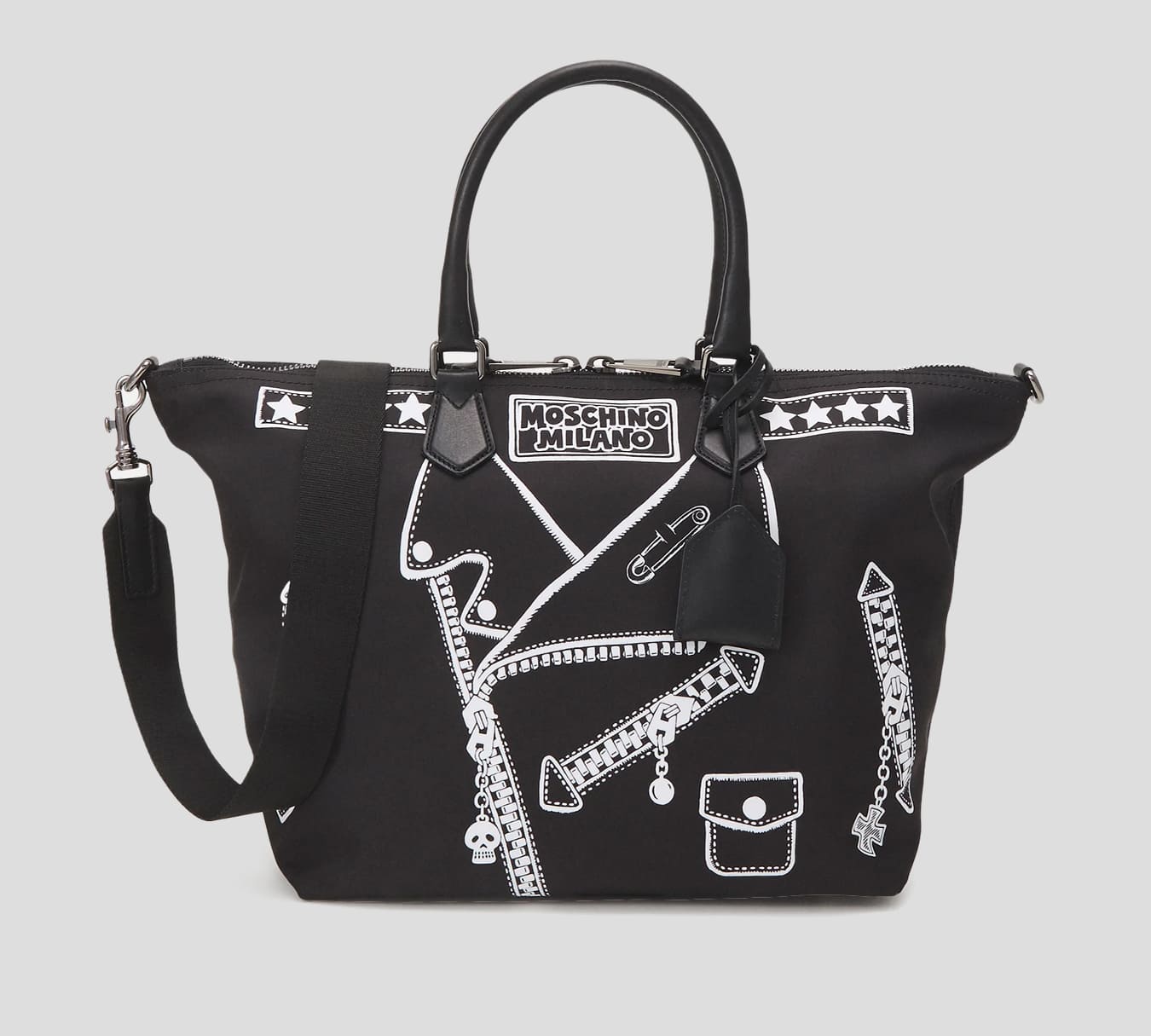 Moschino - CARTERA GRANDE CON ESTAMPADO BIKER