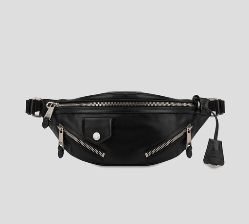 [A7705-8002-0555] Moschino - KOALA "BIKER" EN PIEL DE BECERRO