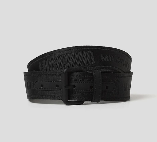 Moschino - CINTURÓN SINTÉTICO CON HEBILLA Y PASADOR MATE