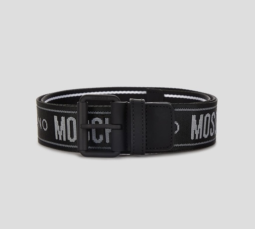 Moschino - CINTURÓN SINTÉTICO CON HEBILLA Y PASADOR MATE