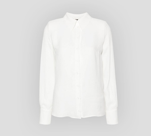[CA02841E2-V320-360] Elisabetta Franchi - BLUSA BLANCA BASICA