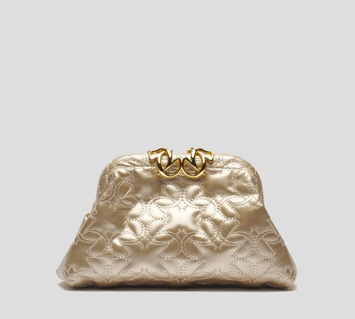 [CL004-Z0001-NL002] Elie Saab - CARTERA SOBRE MATELASSÉ DE CUERO