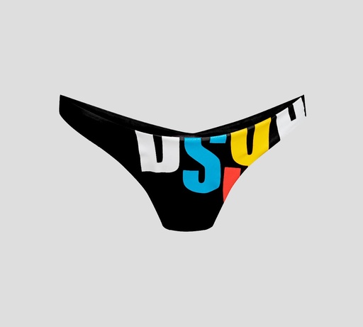 Dsquared2 - PANTY DE BIKINI CON LOGO MULTICOLOR
