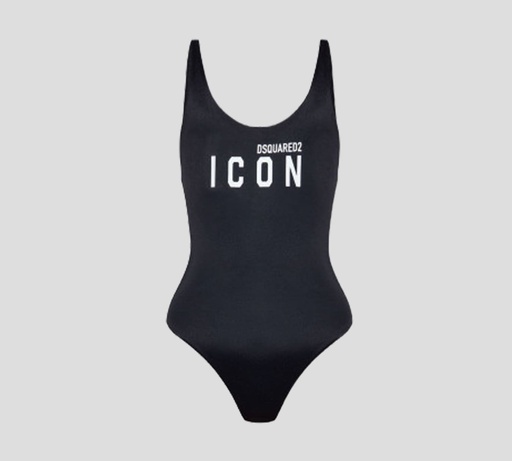 Dsquared2 - TRAJE DE BAÑO ENTERO ICON CON LOGO FRONTAL