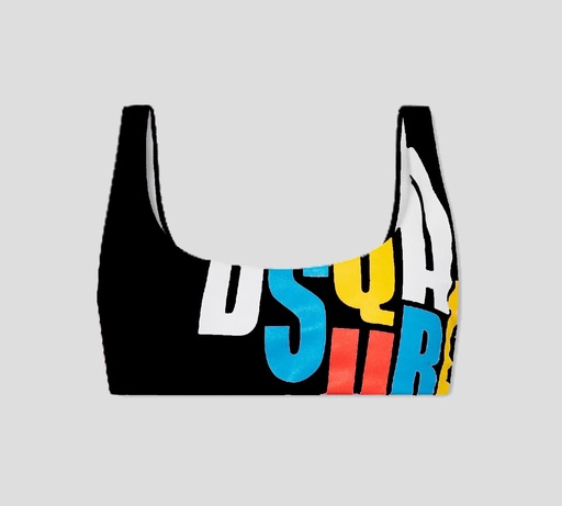 Dsquared2 - TOP DE BIKINI CON LOGO MULTICOLOR