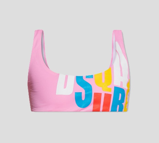 Dsquared2 - TOP DE BIKINI CON LOGO MULTICOLOR