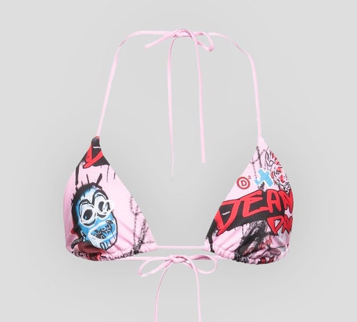 [D6BX63180-680] Dsquared2 - TOP DE BIKINI ESTILO TRIÁNGULO CON ESTAMPADO DEAN & DAN