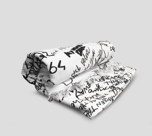 [D6P003230-010] Dsquared2 - TOALLA DE PLAYA CON ESTAMPADO DE LETRAS SCRIPT