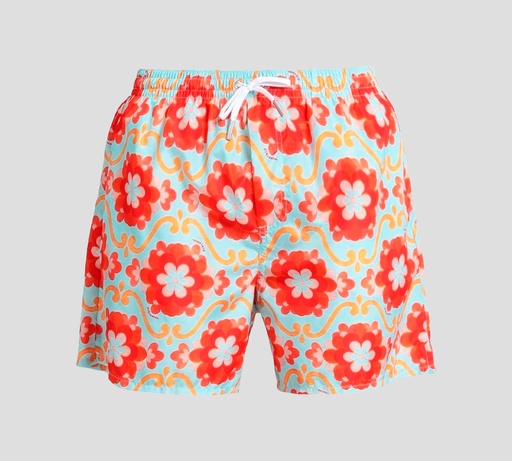 [D7B544320-981] Dsquared2 - SHORT DE PLAYA MIDI CON ESTAMPADO FLOREADO