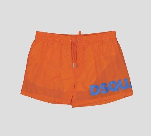 Dsquared2 - SHORT DE PLAYA MIDI CON LOGO EN AZUL