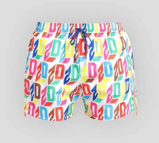 Dsquared2 - SHORT DE PLAYA MIDI CON ESTAMPADO MULTICOLOR
