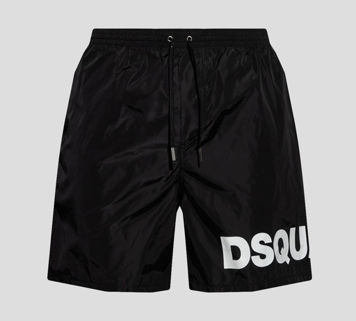 Dsquared2 - SHORT DE PLAYA CON LOGO BLANCO