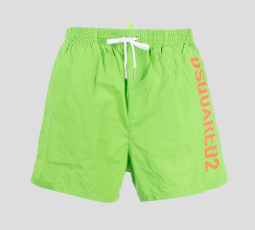 Dsquared2 - SHORT DE PLAYA CON LOGO VERTICAL