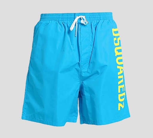 Dsquared2 - SHORT DE PLAYA CON LOGO VERTICAL