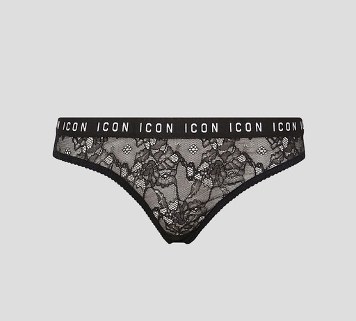 Dsquared2 - PANTY ICON DE ENCAJE CON BANDA ELÁSTICA FINA A LA CADERA