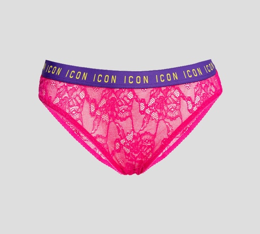 Dsquared2 - PANTY ICON DE ENCAJE CON BANDA ELÁSTICA FINA A LA CADERA