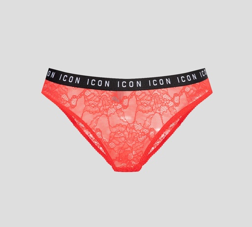 Dsquared2 - PANTY ICON DE ENCAJE CON BANDA ELÁSTICA FINA A LA CADERA