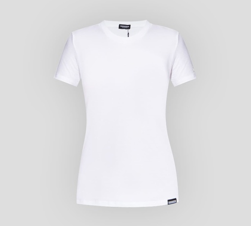 Dsquared2 - FRANELA BÁSICA CUELLO REDONDO CON LOGO SOBRE MANGA