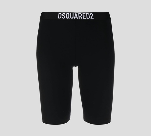 Dsquared2 - SHORT BIKER UNICOLOR CON LOGO FRONTAL