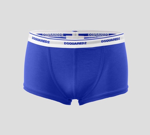 Dsquared2 - BOXER CORTO CON BANDA ELÁSTICA BLANCA A LA CADERA 