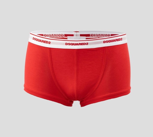 Dsquared2 - BOXER CORTO CON BANDA ELÁSTICA BLANCA A LA CADERA