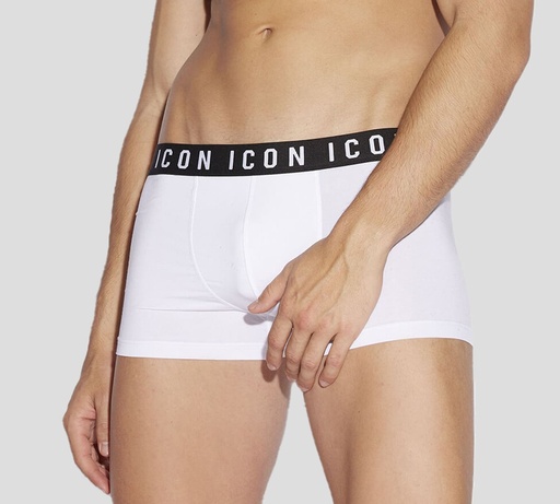 Dsquared2 - BOXER CORTO ICON CON BANDA ELÁSTICA NEGRA A LA CADERA
