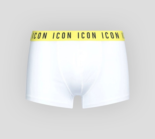 Dsquared2 - BOXER CORTO ICON CON BANDA ELÁSTICA AMARILLA A LA CADERA