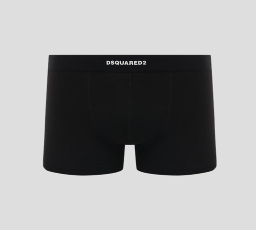Dsquared2 - BOXER CORTO UNICOLOR CON LOGO SOBRE BANDA ELÁSTICA