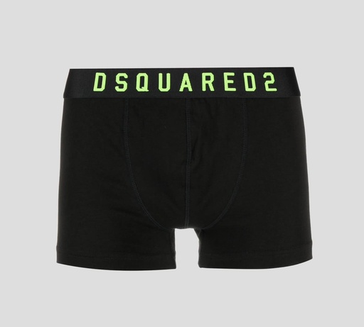 Dsquared2 - BOXER CORTO UNICOLOR CON LOGO NEÓN