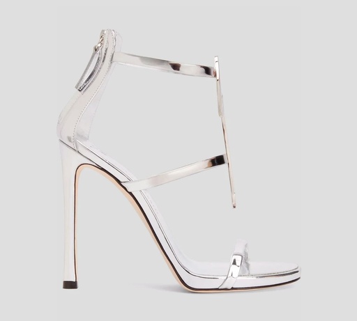 Giuseppe Zanotti - SANDALIA CON ADORNO METÁLICO G.Z. Y CIERRE TRASERO